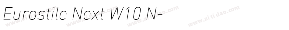 Eurostile Next W10 N字体转换